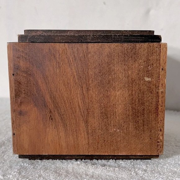 Vintage Wood Small Tea Canister - Picture 5 of 9